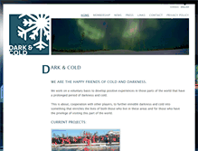 Tablet Screenshot of darkandcold.com
